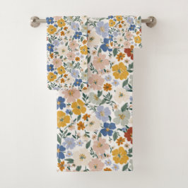 Patrón Boho de Pradera de Flores Silvestres