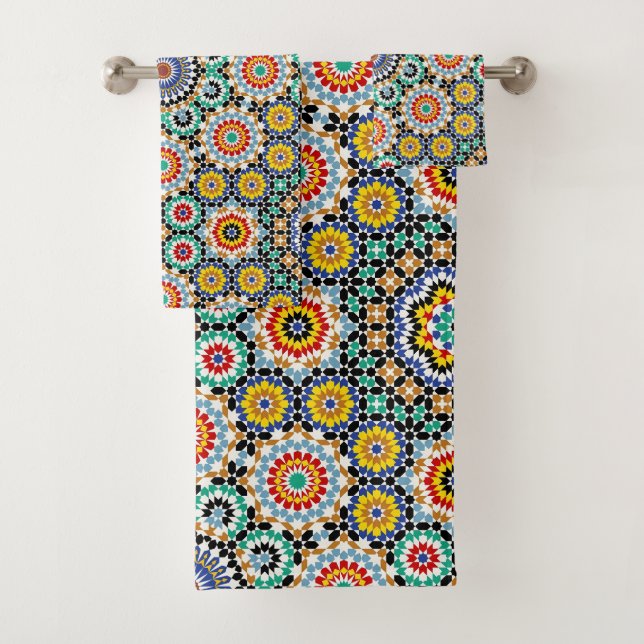 Patrón boho tradicional mosaico marroquí (In situ)