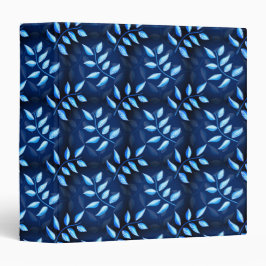 Patrón Botánico Azul Abstracto Plantas