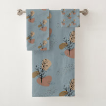 Patrón botánico Boho Mocha Mousse and Accents