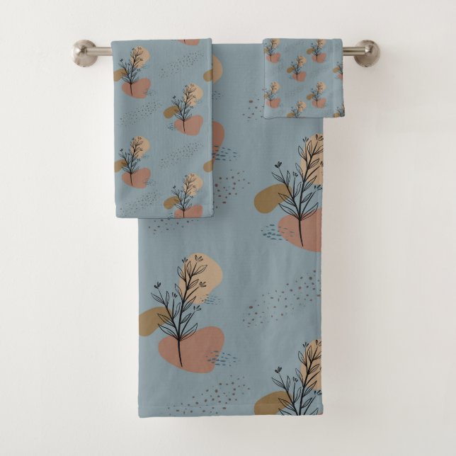 Patrón botánico Boho Mocha Mousse and Accents (In situ)