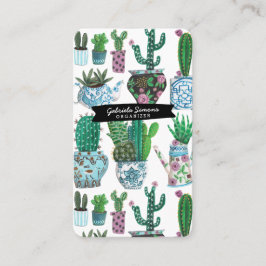 Patrón Cactus Succulent | Tarjetas de visita