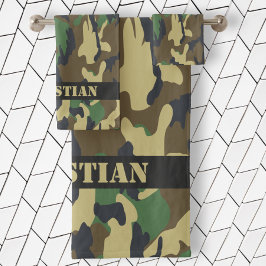 Patrón Camuflado Verde Militar Personalizado