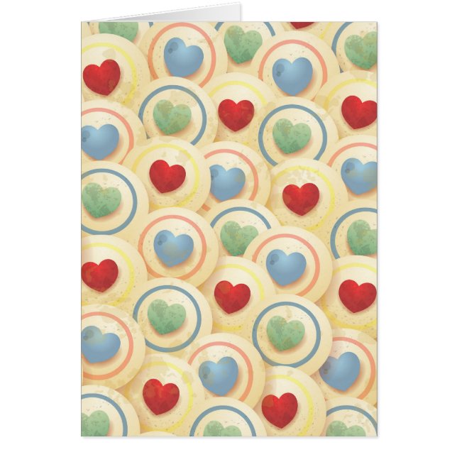 Patrón cardíaco en estilo vintage (Frente)