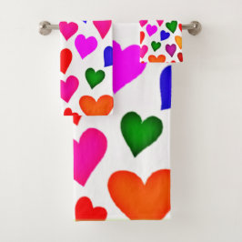 Patrón cardíaco multicolor vibrante