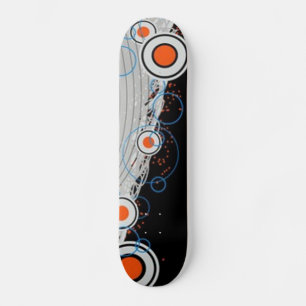 Patrón circular funky Skateboard