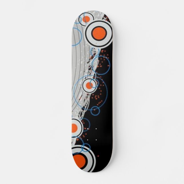 Patrón circular funky Skateboard (Anverso)
