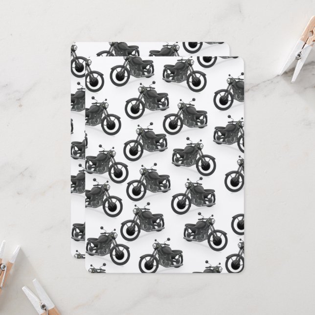 patrón clásico de motocicleta (Anverso/Reverso In Situ)