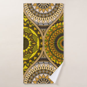 Patrón con mandalas. Elementos decorativos de époc