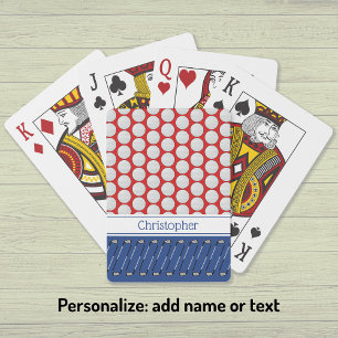 Patrón con temática de golf añadir cartas de juego