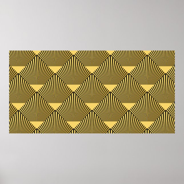 Patrón continuo Art Deco. decoración ornamento.  (Frente)