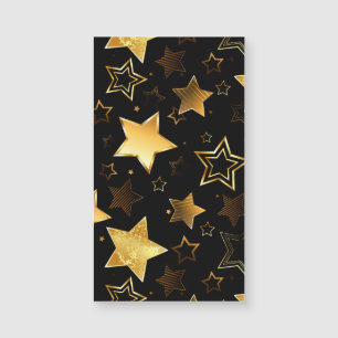 Patrón continuo con estrellas doradas