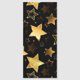 Patrón continuo con estrellas doradas