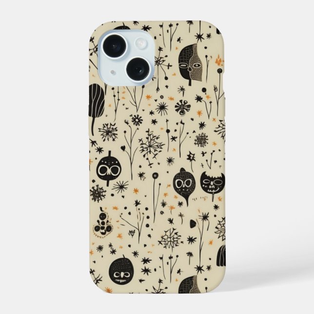 Patrón continuo de Halloween boho (Reverso )