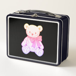 Patrón continuo de osito de peluche pastel espeluz