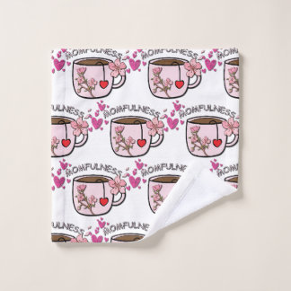 Patrón continuo de taza de té floral de Momfulness
