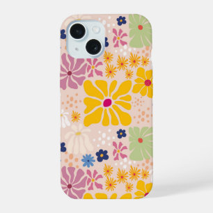 Patrón continuo floral inspirado en Henri Matisse