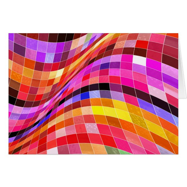 Patrón cuadrado psicodélico (Anverso (Horizontal))