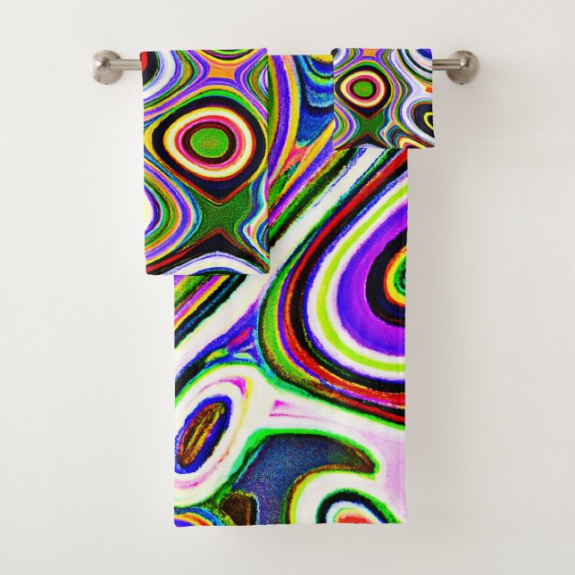 Patrón de abstracción colorido y vivo (In situ)