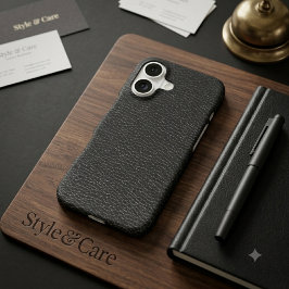 Patrón de acabado de textura de cuero negro elegan