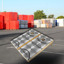 Patrón de acero de construcción del logotipo de la