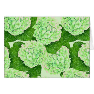Patrón de acuarela de Hydrangea