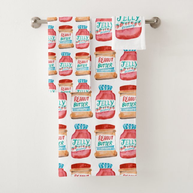 Patrón de acuarela de maní y mantequilla de maní (In situ)