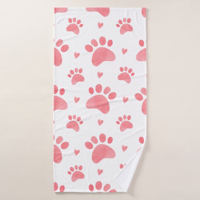 Patrón de acuarela sin costuras de gato (Toalla de baño)