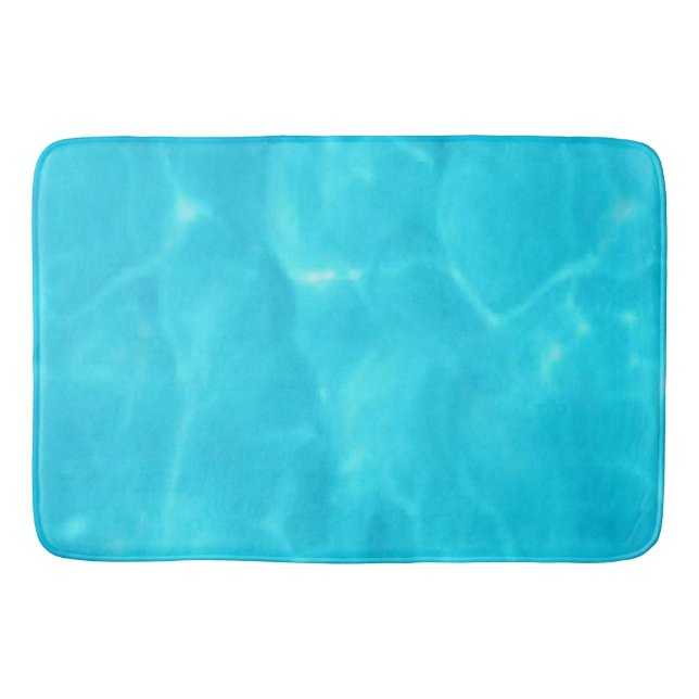 Patrón de agua azul en la alfombra de baño (Anverso)