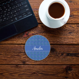 Patrón de agua azul lindo nombre azul