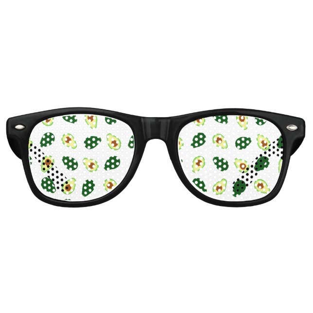 Patrón de aguacate Imprimir gafas de sol Fiesta (Anverso)