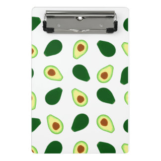 Patrón de aguacate Imprimir Mini Portapapeles