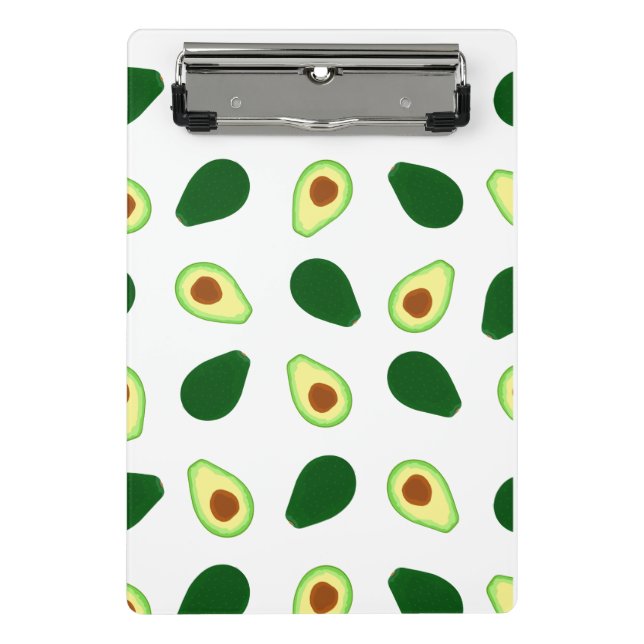 Patrón de aguacate Imprimir Mini Portapapeles (Anverso)