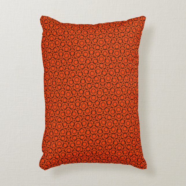 patrón de almohadas de acento naranja quemado (Frente (Vertical))