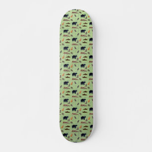 patrón de animal salvaje skateboard