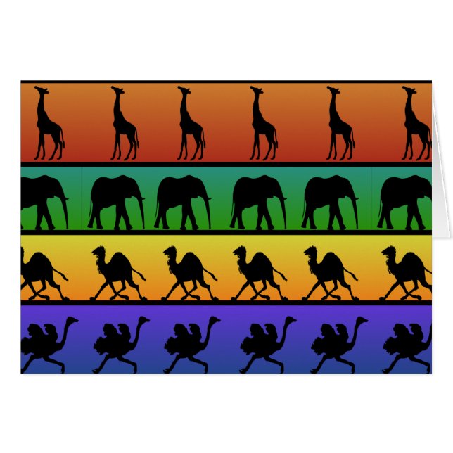 Patrón de animales africanos (Anverso (Horizontal))