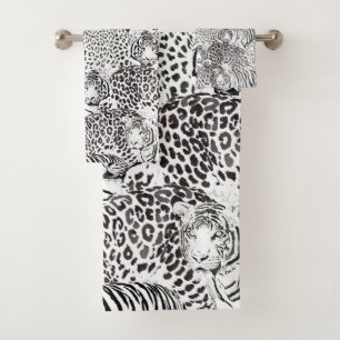 Patrón de animales de los tigres leopardos negros
