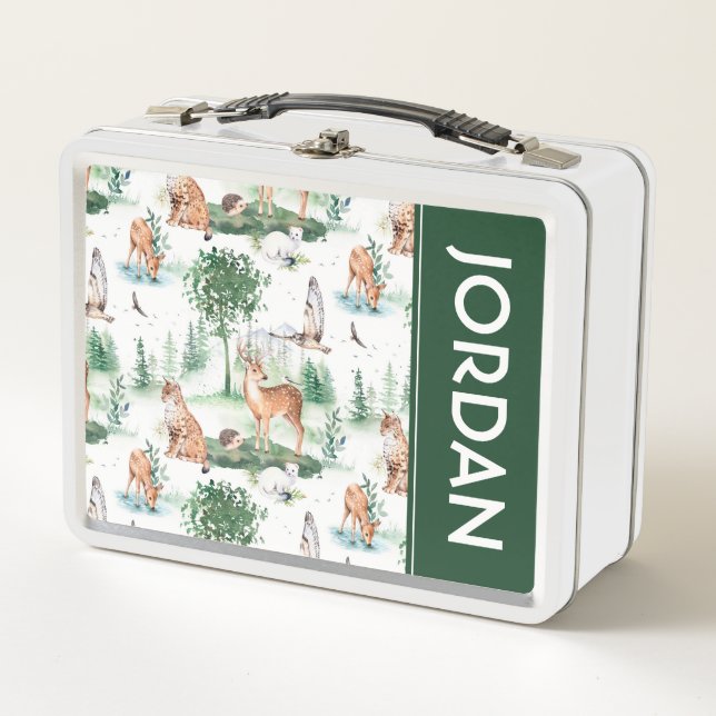 Patrón de animales de Woodland Baby (Anverso)