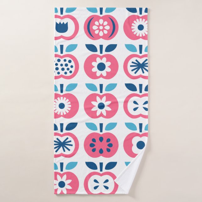Patrón de Apple sin soldadura. Conjunto de aplicac (Toalla de baño)