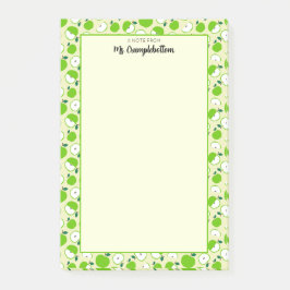 Patrón de Apple Una nota de Cute de Maestros