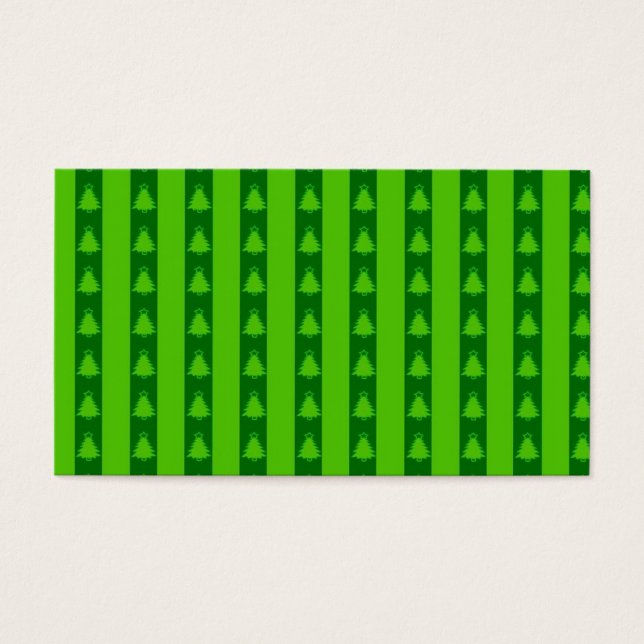 Patrón de árbol de navidad con rayas verdes (Frente)