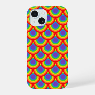 Patrón de arco retro multicolor en negrita