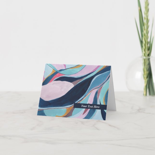Patrón de arte abstracto de acuarela personalizado (Anverso)