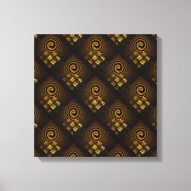 Patrón de arte abstracto elegante boho moderno dor (Anverso)