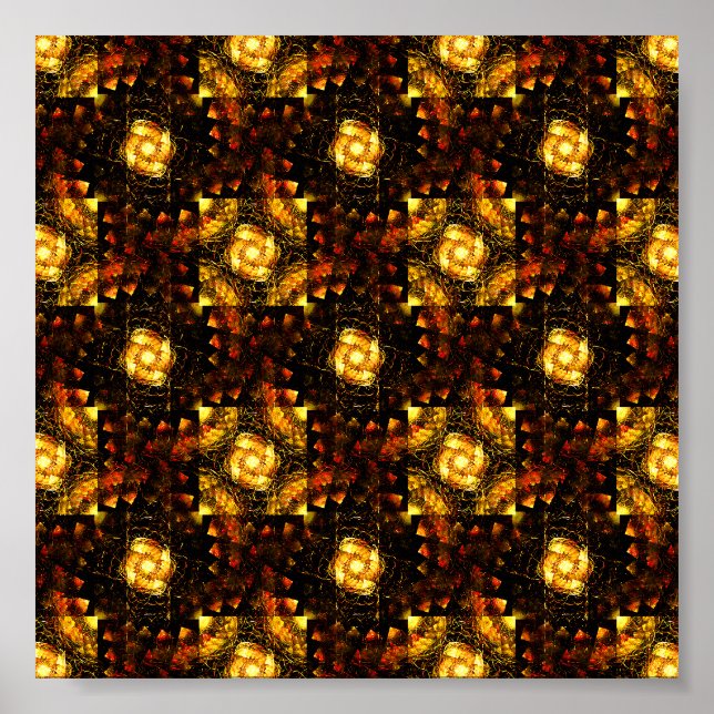 Patrón de arte abstracto elegante boho moderno dor (Frente)