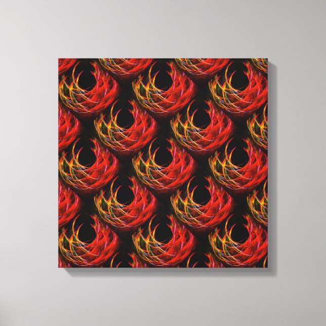 Patrón de Arte Abstracto Elegante Boho Moderno Lin (Anverso)