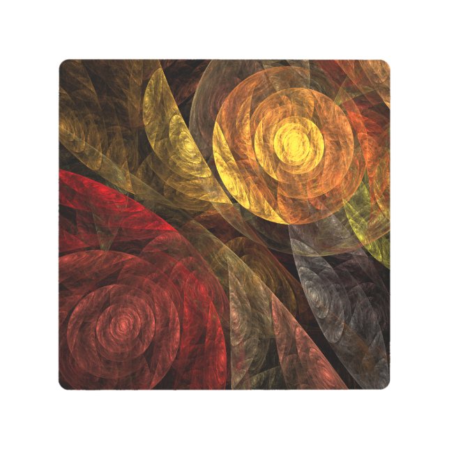 Patrón de Arte Abstracto Floral Moderno de Flor So (Anverso)