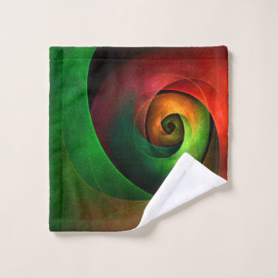 Patrón de arte abstracto moderno de floración verd