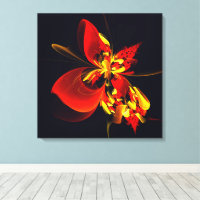 Patrón de arte abstracto moderno floral amarillo r
