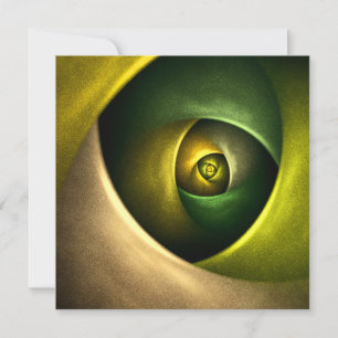 Patrón De Arte Abstracto Verde Floral Moderno De S